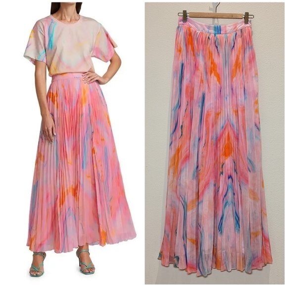 NWT Rococo Sand Davina Marble Pleated Skirt - Picture 1 of 11